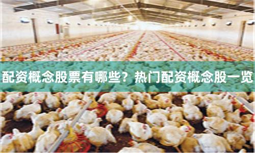 配资概念股票有哪些？热门配资概念股一览